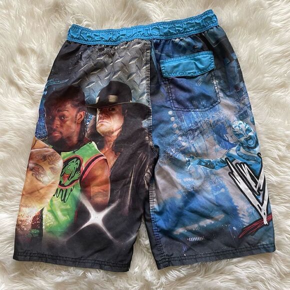 🖤 WWE Swim Trunks Featuring John Cena The Undertaker Boys XL - Picture 2 of 9